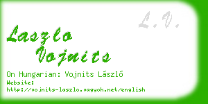 laszlo vojnits business card
